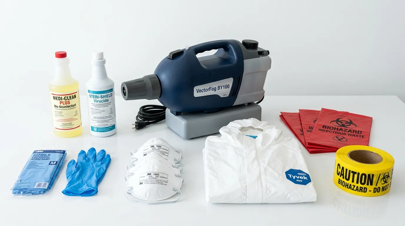 Professional biohazard remediation crew working in Fern Park